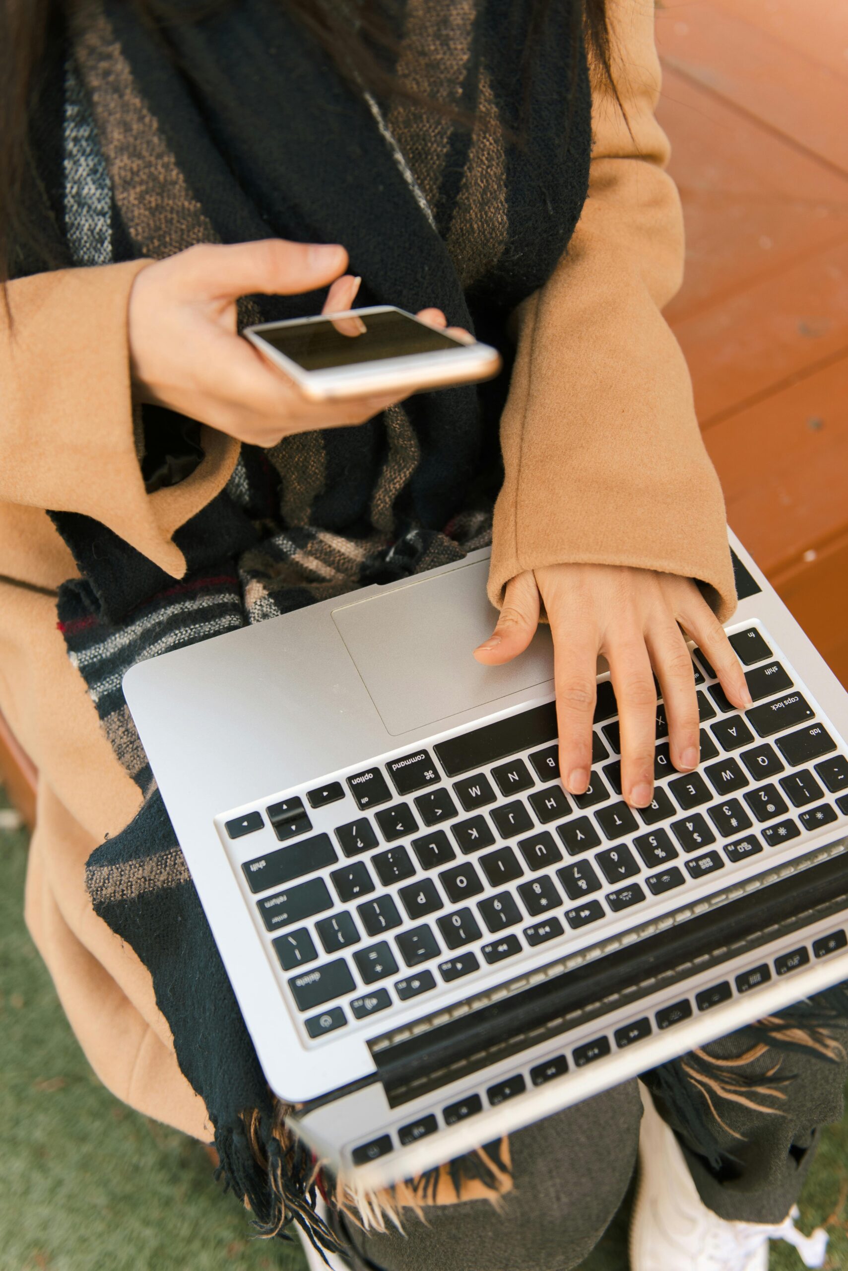 Person Using A Laptop